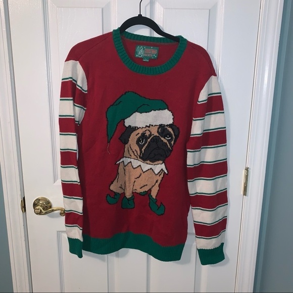 Pug Dog Ugly Christmas Sweater - Picture 3 of 5